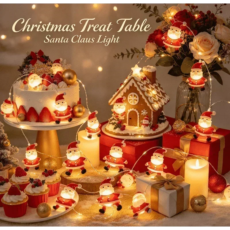 Lighting Christmas Decor - 2 м, 20 светодиодов, гирлянда для