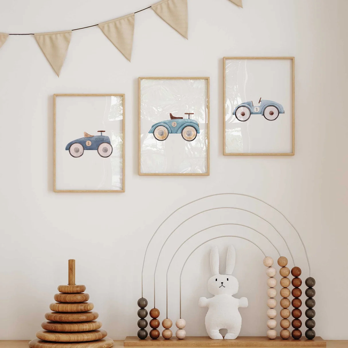 Набор из 3-х картин на холсте  – обзор и цена Lighting Mcqueen Bedroom Decor