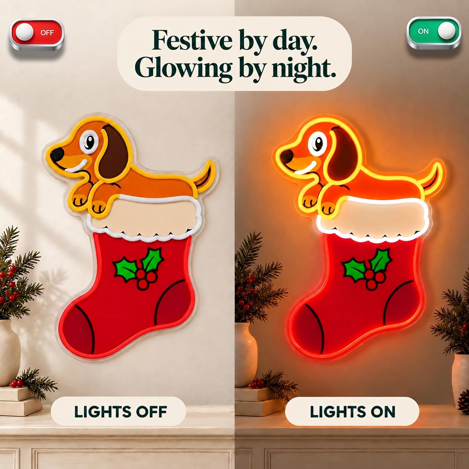 Рождественский светодиодный не – обзор и цена Lighting Christmas Decor