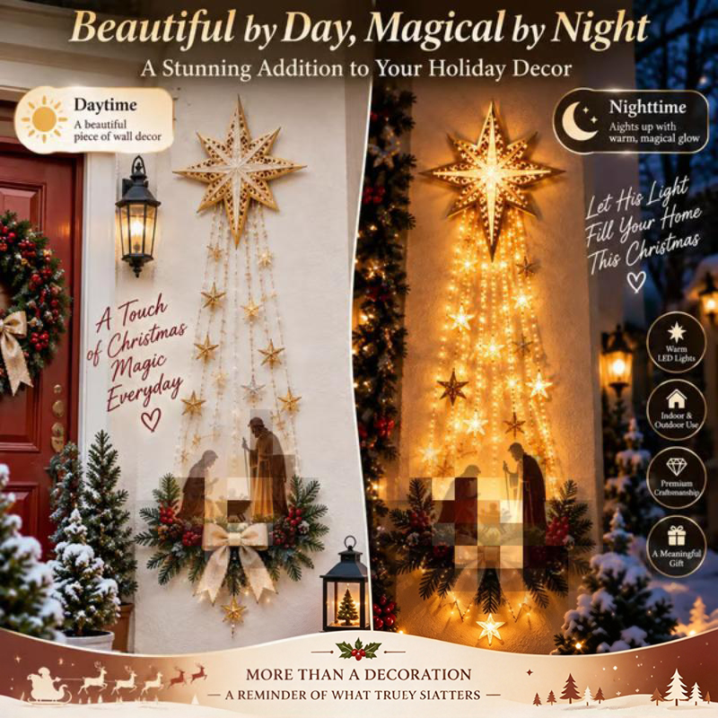Настенное украшение «Звезда Ви – обзор и цена Lighting Christmas Decor